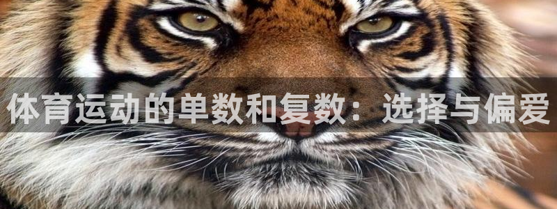 678体育官网地址：体育运动的单数和复数：选择与偏爱